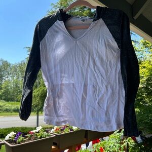 Black and White Hoodie Shirt